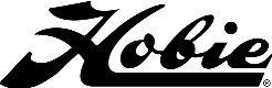 Decal “hobie” Script Black