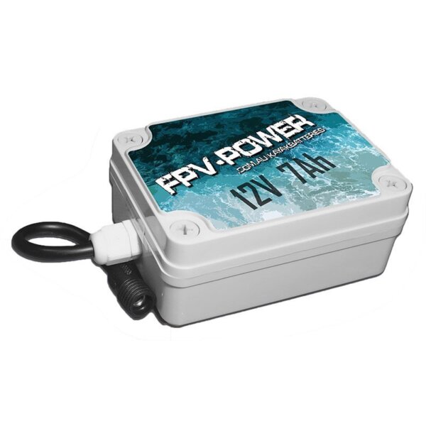 Fpv power 7ah kayak battery and charger combo
