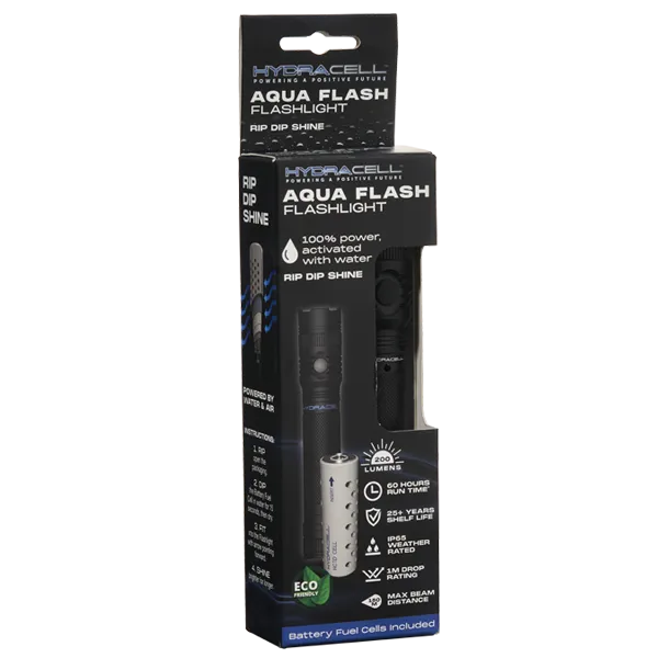 Hydracell aqua flash aluminium flashlight