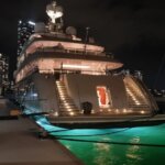 Hobie iTrek for Easy Transport Megayacht stern with Hobie iTrek