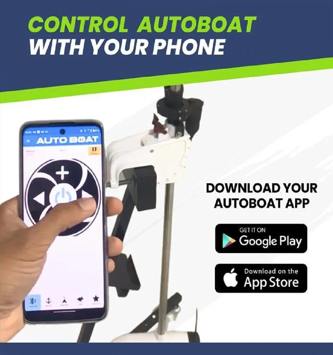 AutoBoat Smart Head GPS Pro Anchor System with App & Remote Control——– AutoBoat Smart Head GPS Pro Anchor System with App & Remote Control