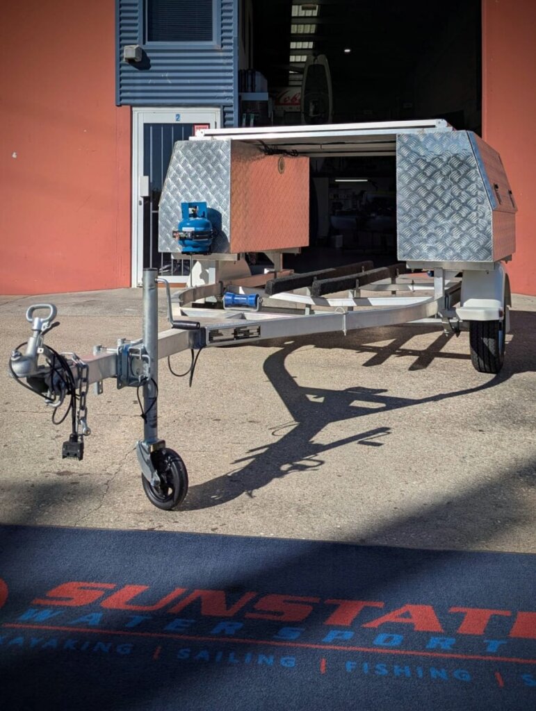 Alloy Trailer with Solar and Custom Storage Boxes