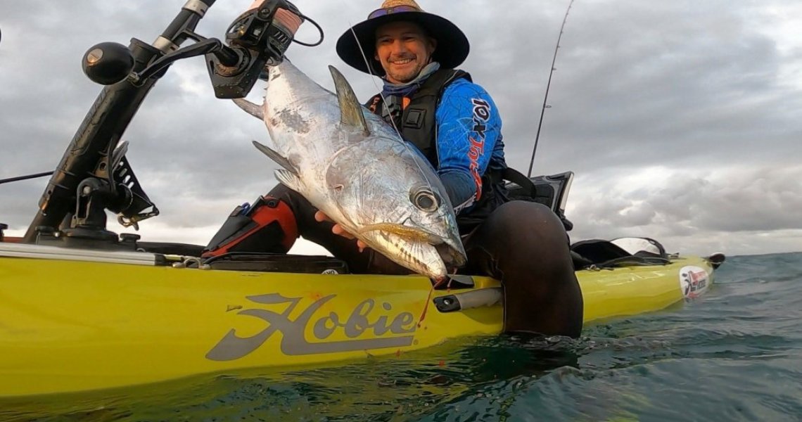 Hobie Revolution kayak with Tuna on-board
