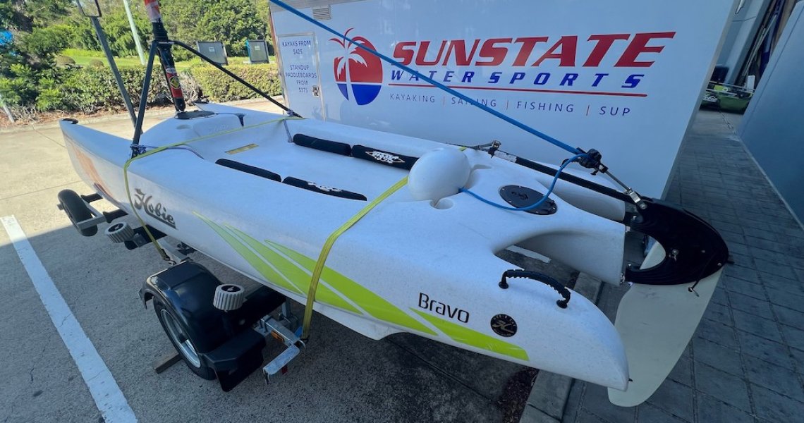 Used Hobie Bravo Cat On Trailer