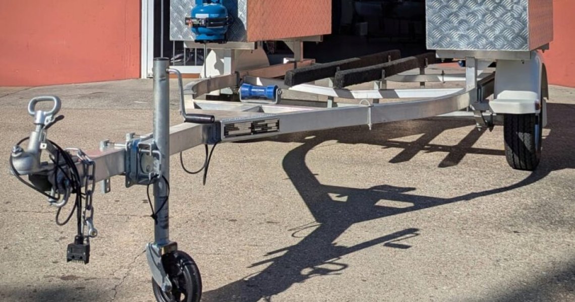 Alloy Trailer with Solar and Custom Storage Boxes